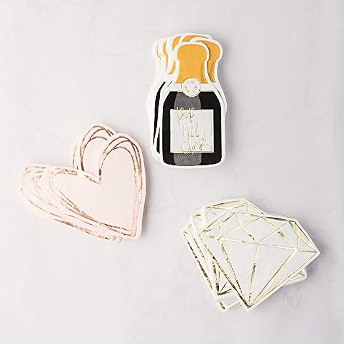 CUTE SPECIAL OCCASION PAPER PARTY NAPKINCHAMPAGNE BOTTLESET OF 40 - Image 4